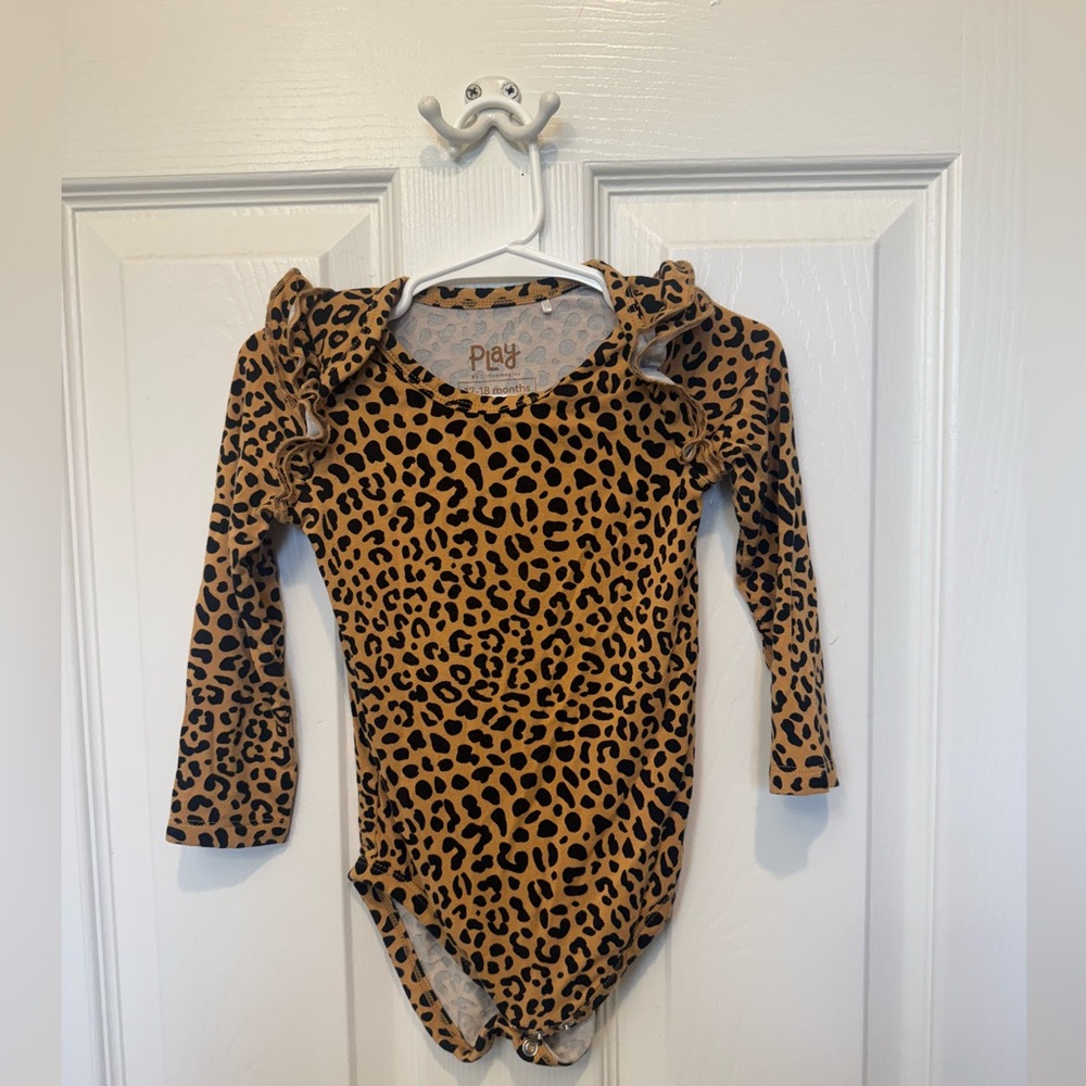 Little Sleepies Classic Leopard Flutter Sleeve Bodysuit 12-18 Months
